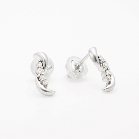 festaria ピアス K10WG ダイヤモンド ピアス | festaria（フェスタリア）