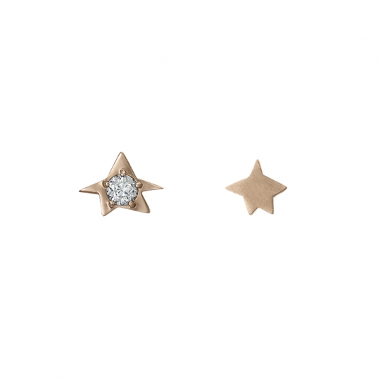 【衣装協力】「星の王子さま」コレクション K10イエローゴールド Wish upon a starダイヤモンド ピアス