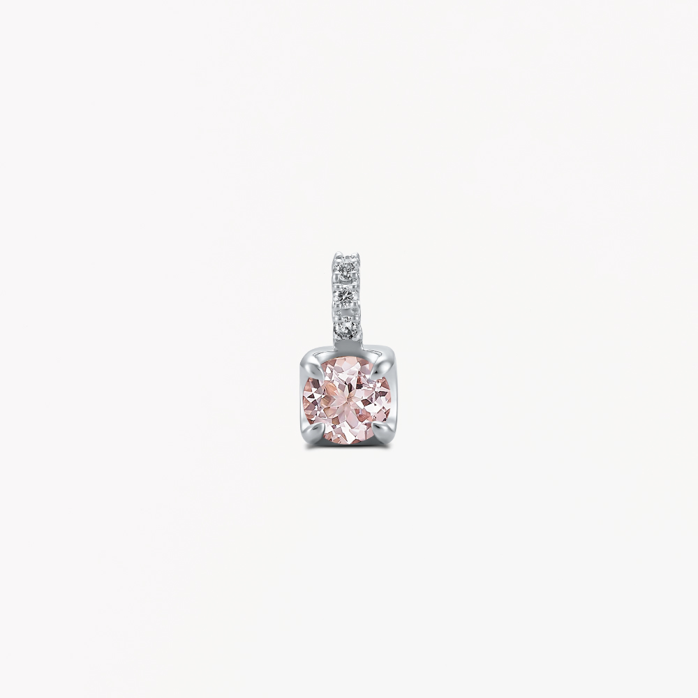 新品pt950モルガナイト2.56ctダイヤモンドペンダントネックレス付属品チェーン45cmケース