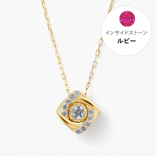 専用★4741 festaria K18 ダイヤモンド ペンダント ネックレス