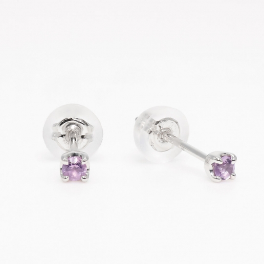 Pt900 アメシスト ピアス | festaria（フェスタリア）