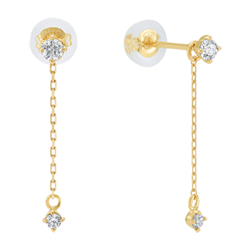 K18YG “Wish upon a star®” ダイヤモンドピアス